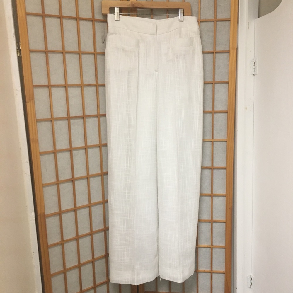 Susan van der linde linen, wide leg pants.